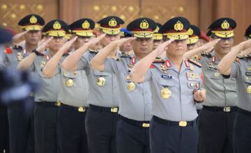 Polri Laksanakan Kenaikan Pangkat 87 Perwira Tinggi, Empat Perwira Raih Bintang Tiga