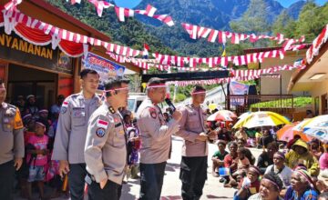Semarak Hari Bhayangkara ke-80, Satgas Ops Damai Cartenz-2026 Hadir Membawa Harapan bagi Warga Tembagapura