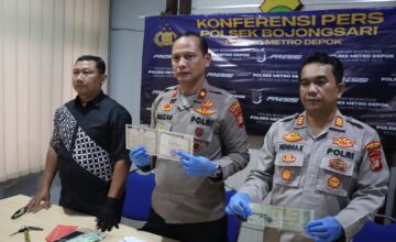 Polsek Bojongsari Berhasil Ungkap Dua Kasus Kejahatan, Pelaku Penipuan Modus Pinjam Motor dan Curanmor Diamankan
