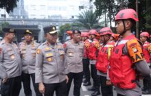 Polda Metro Jaya Gelar Apel Kesiapan Personel dan Peralatan Penanganan Bencana